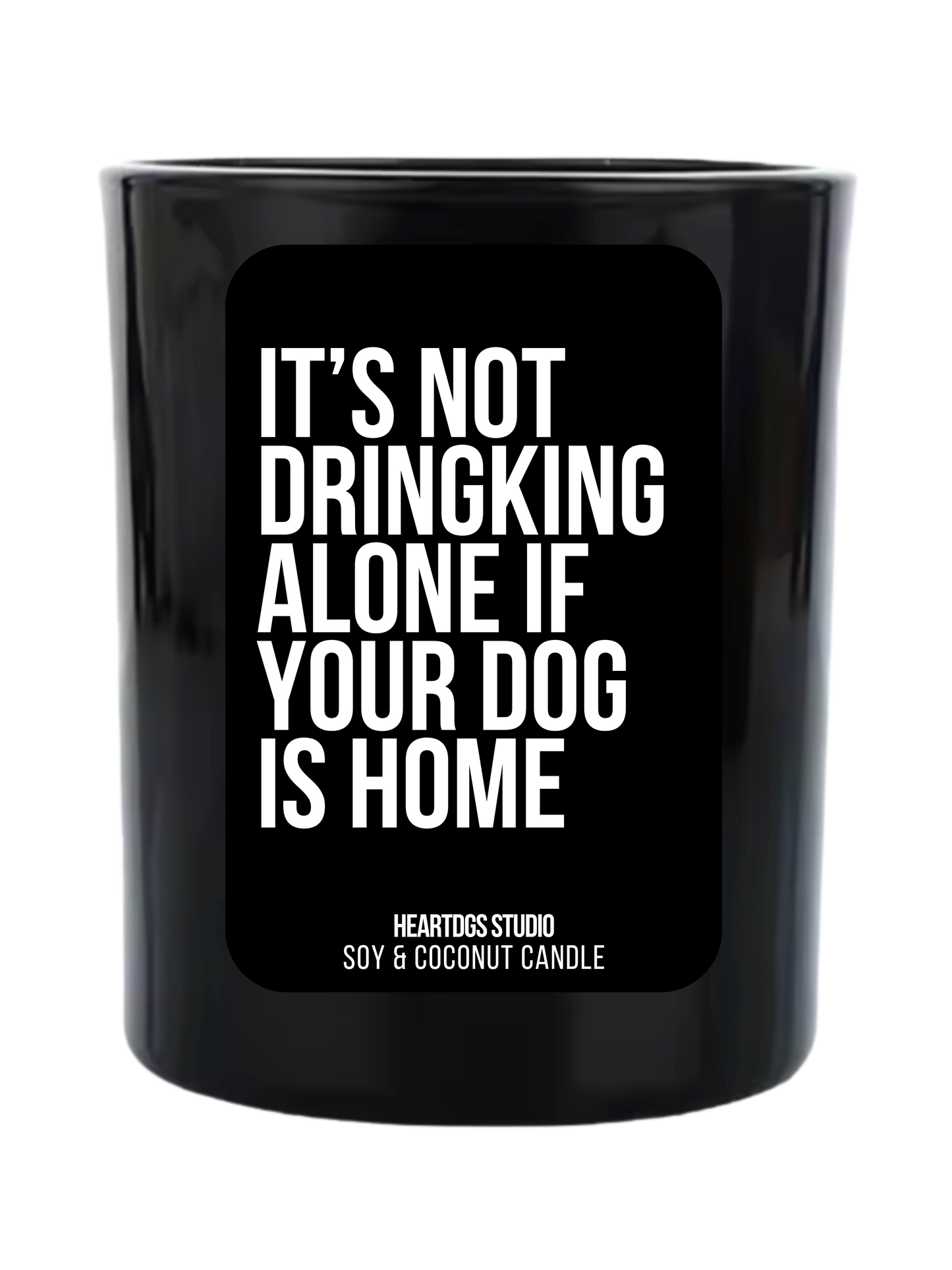 BLCK EDITION Kerze "DRINKING ALONE"