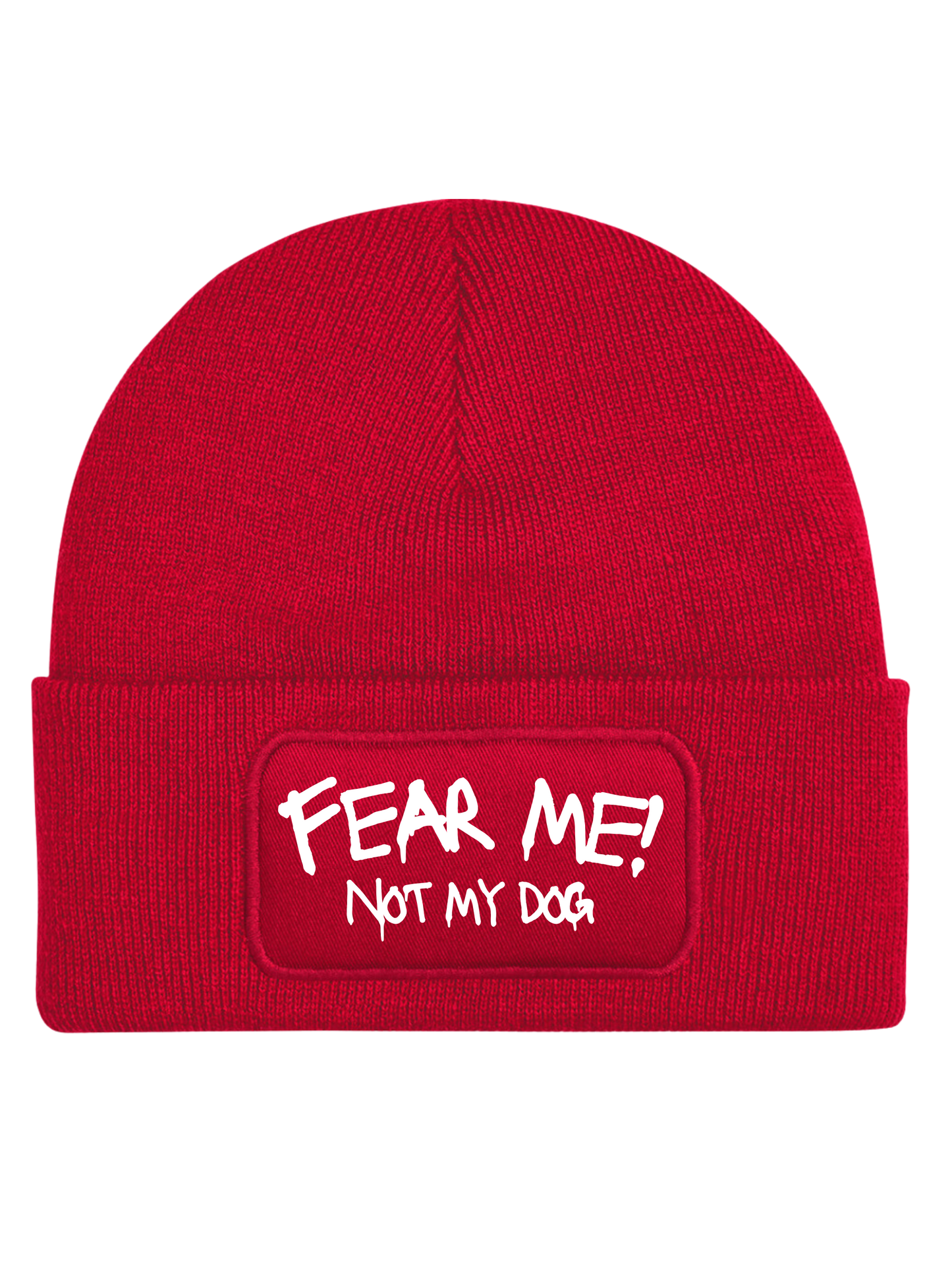 Beanie "FEAR OF DOG"