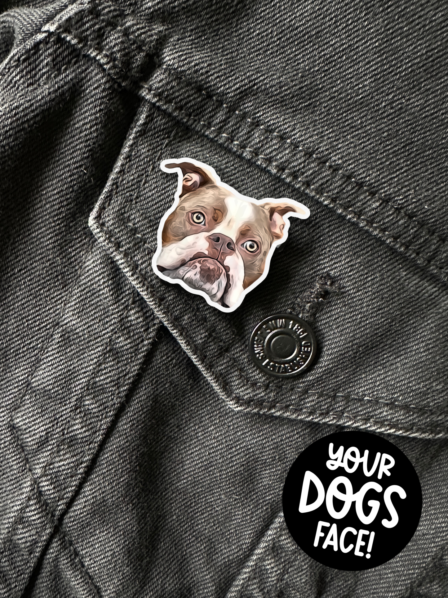 Acryl Ansteckpin "AL PAWCHINO"