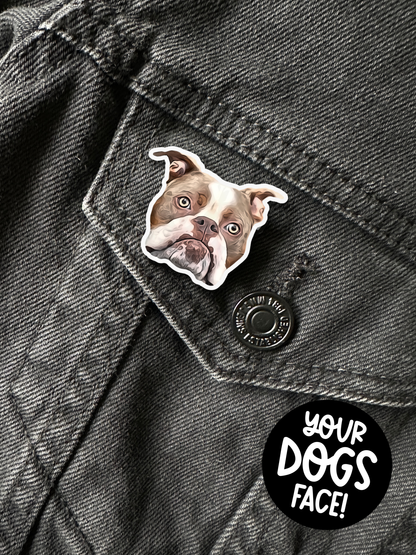 Acryl Ansteckpin "AL PAWCHINO"