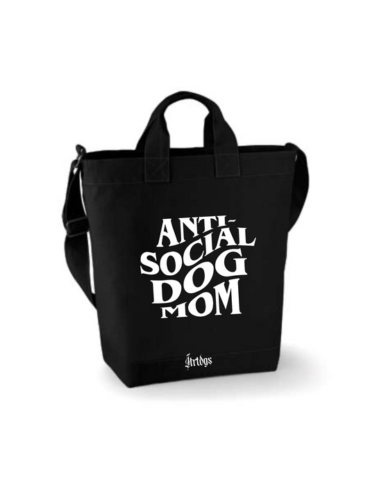 Tasche "ANTI SOCIAL DOG MOM"