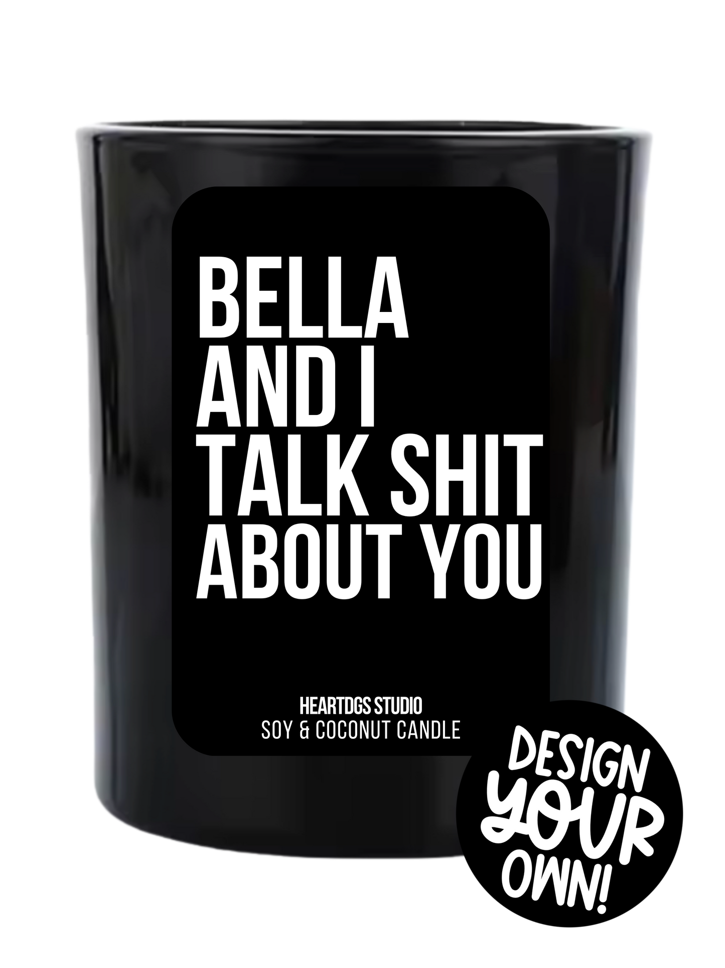 BLCK EDITION Kerze "TALK SHIT"