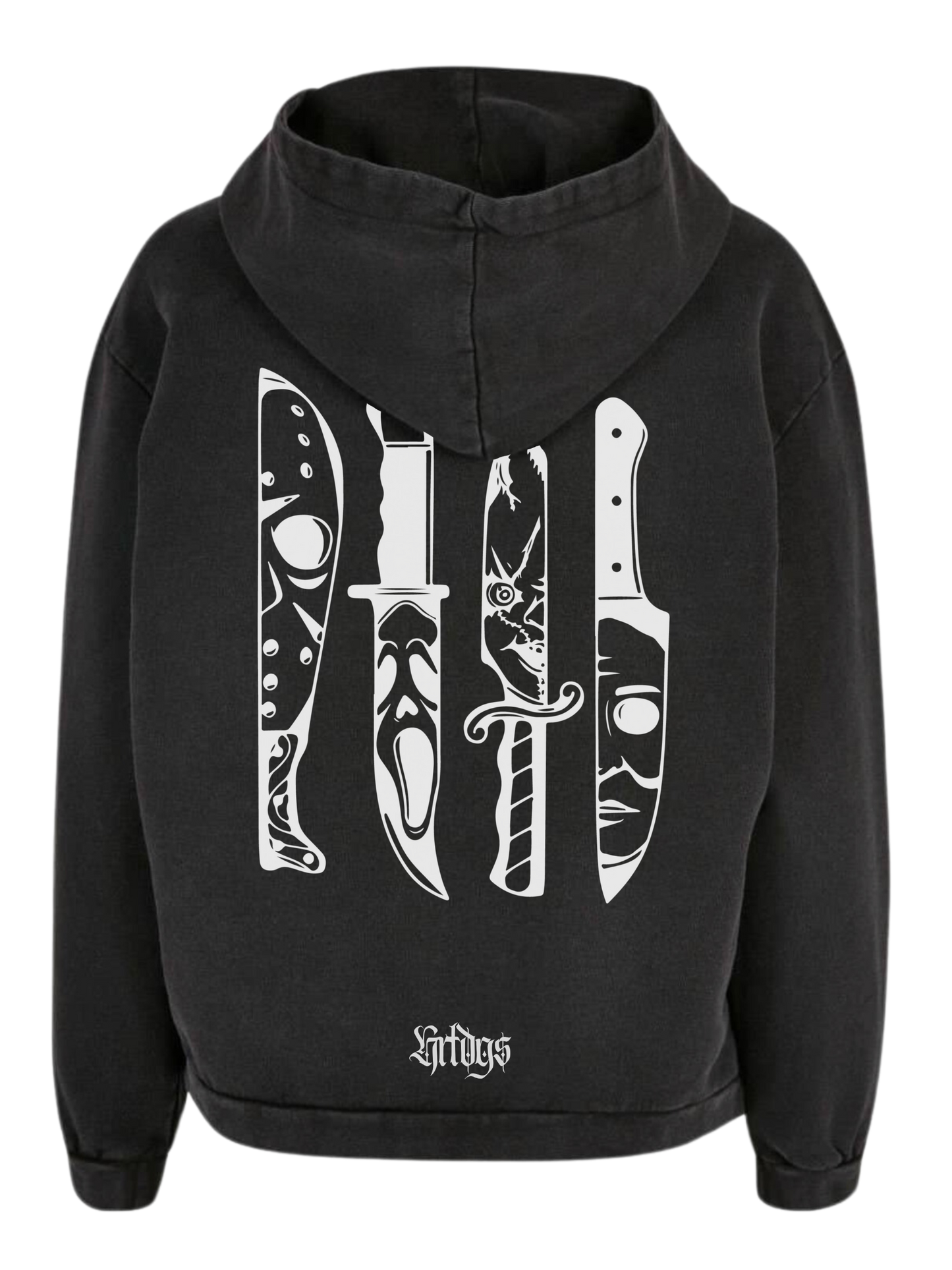 Ladies´ Acid Washed Oversize Hoodie "SCREAM"