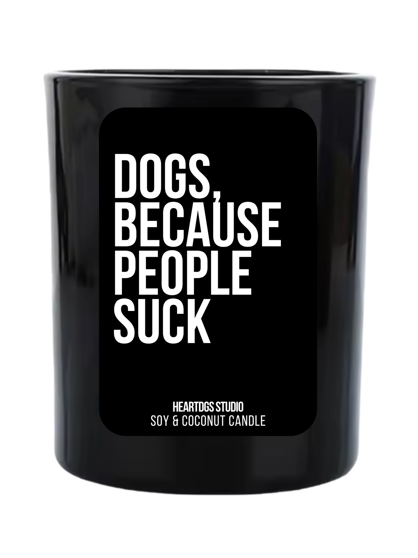 BLCK EDITION Kerze "PEOPLE SUCK"