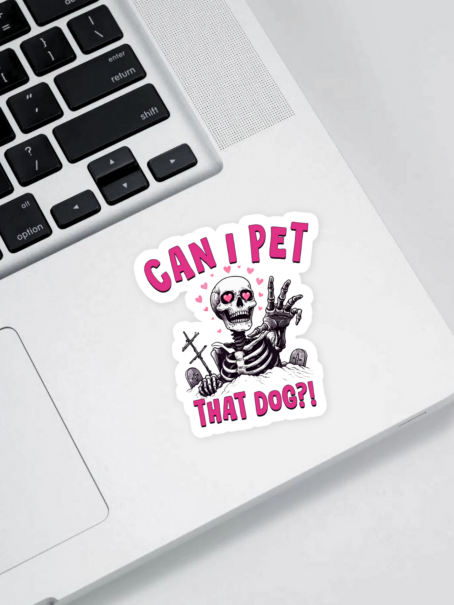 Sticker "CAN I PET THAT DOG"